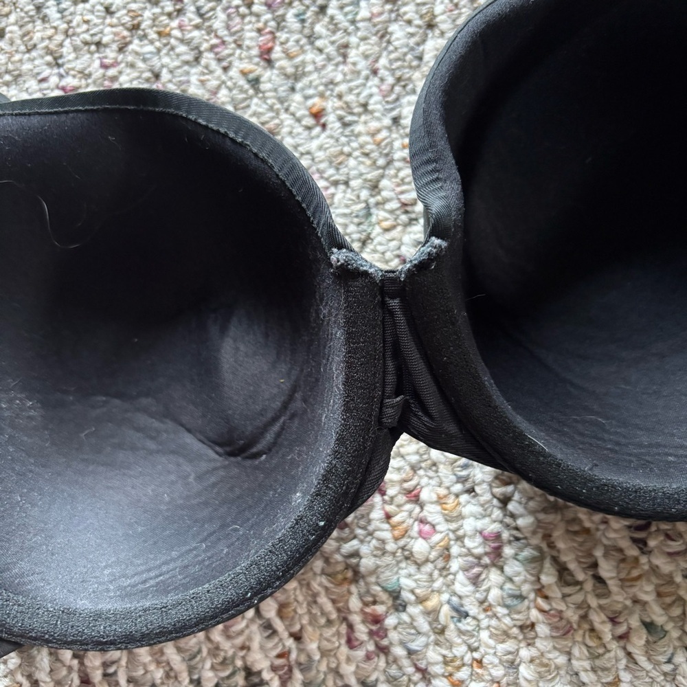 Cacique Bra Black 40C Lightly Lined Full Coverage Underwire Minimizer Neutral - Picture 10 of 13